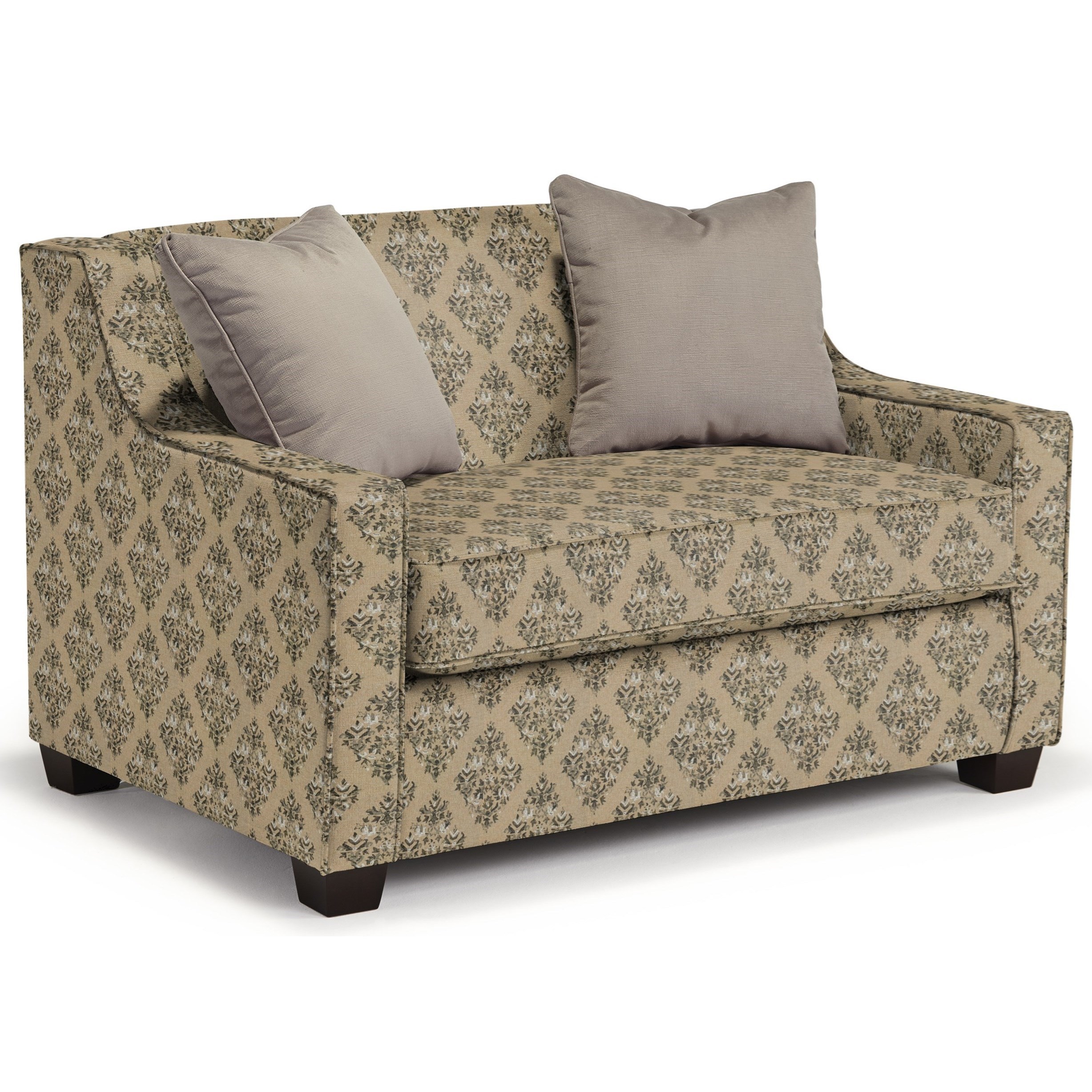 Twin chair sleeper bed top